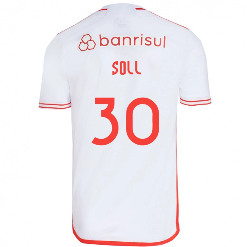 Danxen Criança Camisola Soll #30 Branco Vermelho Alternativa 2025/26 Camisa Brasil