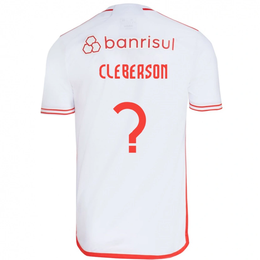Danxen Criança Camisola Cleberson #0 Branco Vermelho Alternativa 2025/26 Camisa Brasil