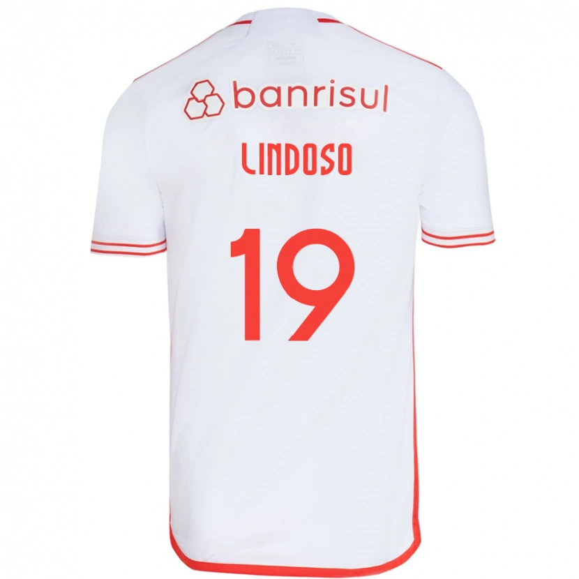 Danxen Criança Camisola Rodrigo Lindoso #19 Branco Vermelho Alternativa 2025/26 Camisa Brasil