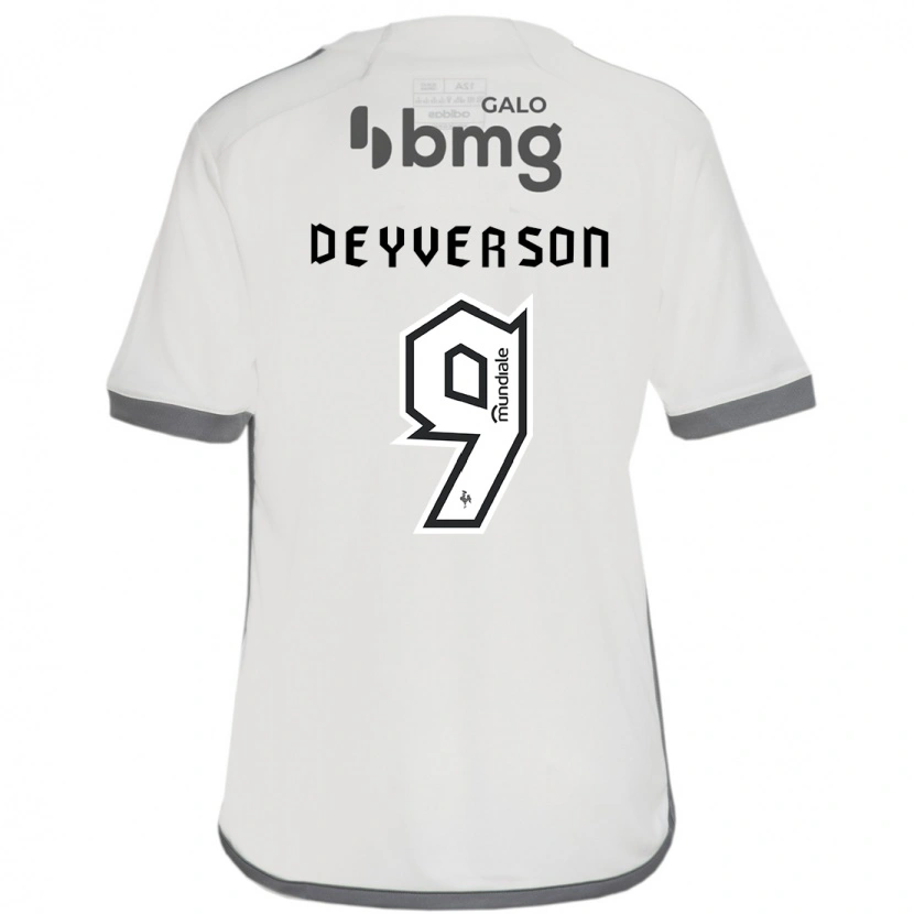 Danxen Criança Camisola Deyverson #9 Branco Sujo Alternativa 2025/26 Camisa Brasil