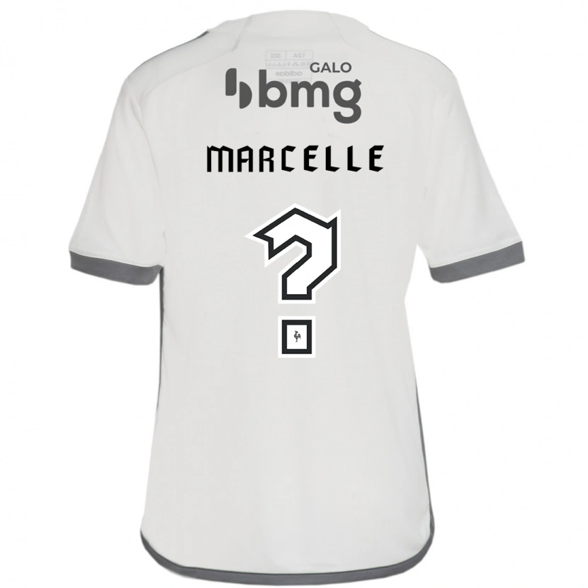 Danxen Criança Camisola Marcelle #0 Branco Sujo Alternativa 2025/26 Camisa Brasil