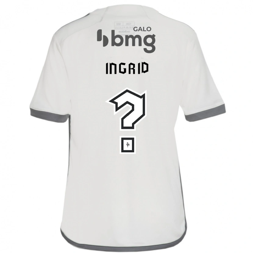 Danxen Criança Camisola Ingrid #0 Branco Sujo Alternativa 2025/26 Camisa Brasil