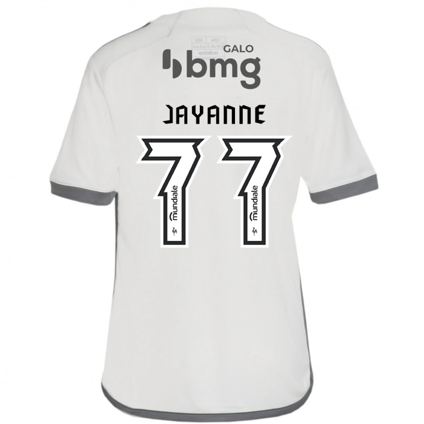 Danxen Criança Camisola Jayanne #77 Branco Sujo Alternativa 2025/26 Camisa Brasil