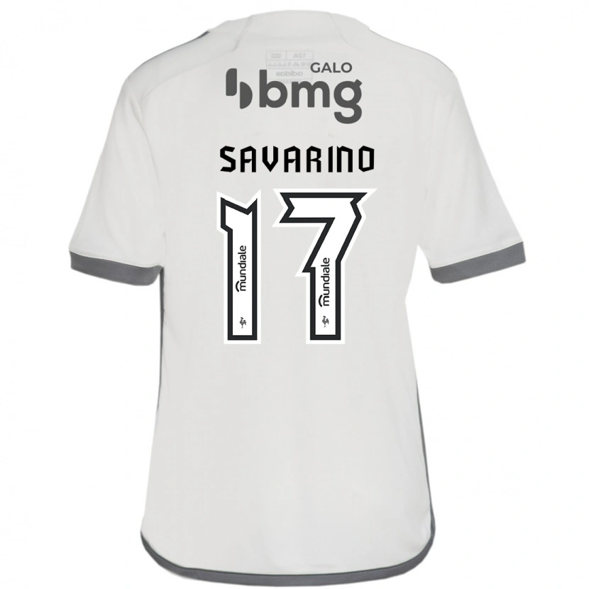 Danxen Criança Camisola Jefferson Savarino #17 Branco Sujo Alternativa 2025/26 Camisa Brasil