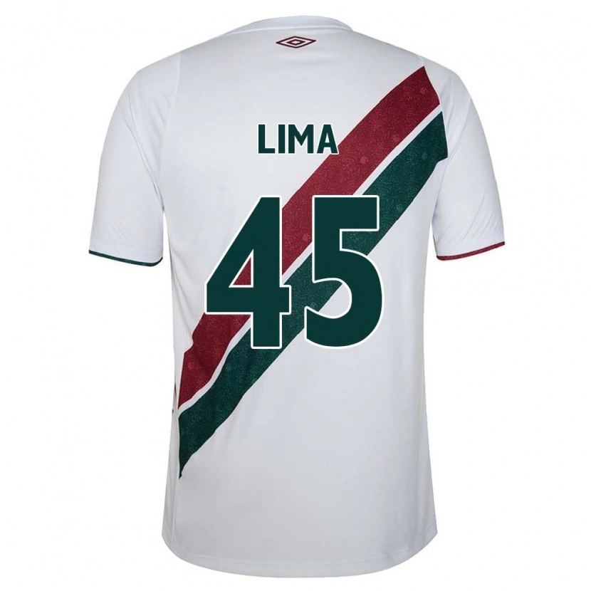 Danxen Criança Camisola Lima #45 Branco Verde Bordô Alternativa 2025/26 Camisa Brasil