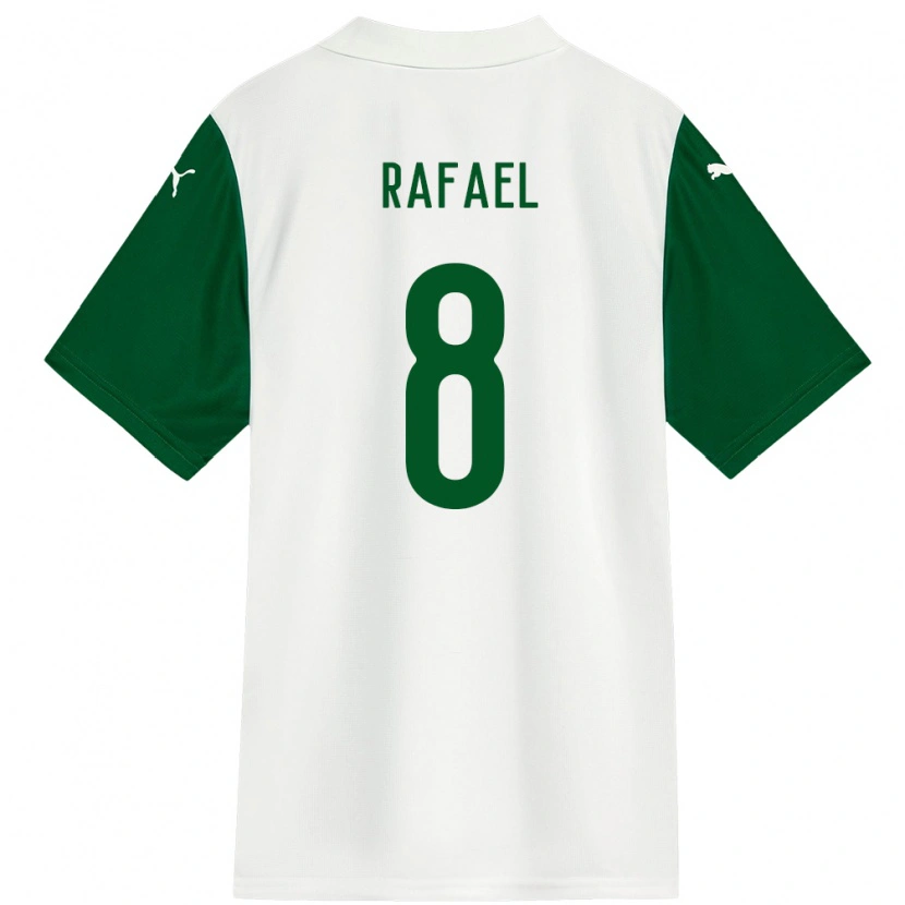 Danxen Criança Camisola Zé Rafael #8 Branco Verde Alternativa 2025/26 Camisa Brasil
