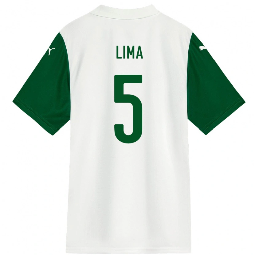 Danxen Criança Camisola Ingryd Lima #5 Branco Verde Alternativa 2025/26 Camisa Brasil