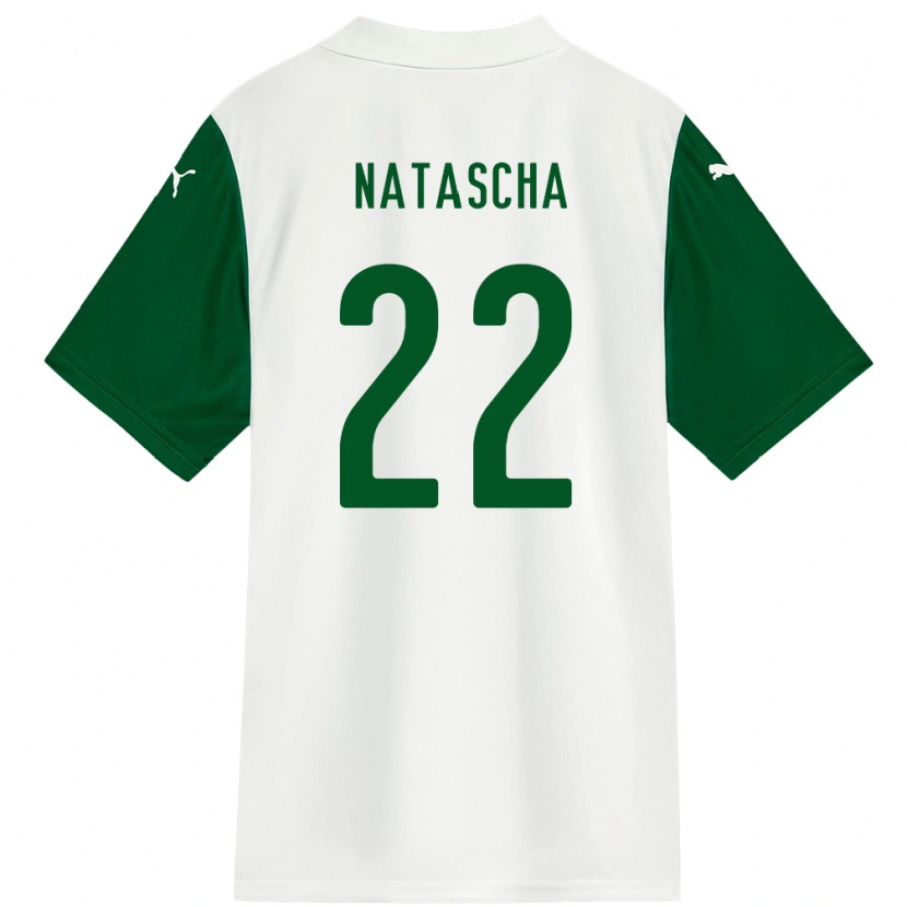 Danxen Criança Camisola Natascha #22 Branco Verde Alternativa 2025/26 Camisa Brasil
