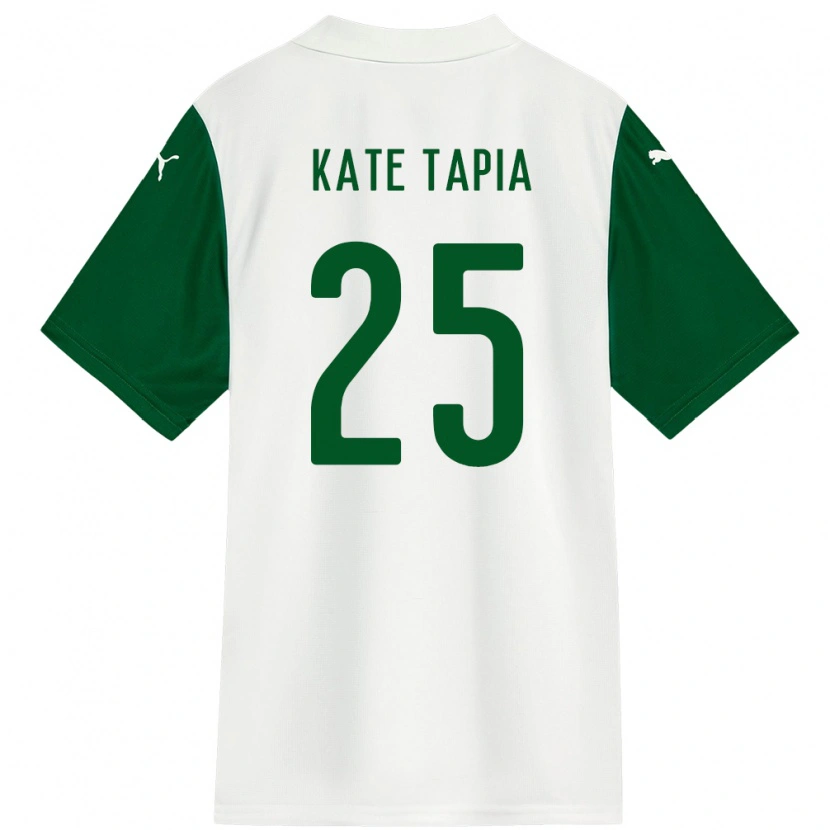 Danxen Criança Camisola Kate Tapia #25 Branco Verde Alternativa 2025/26 Camisa Brasil