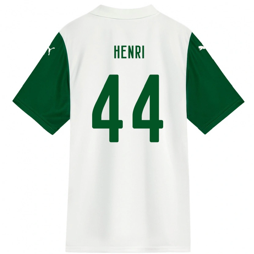 Danxen Criança Camisola Henri #44 Branco Verde Alternativa 2025/26 Camisa Brasil