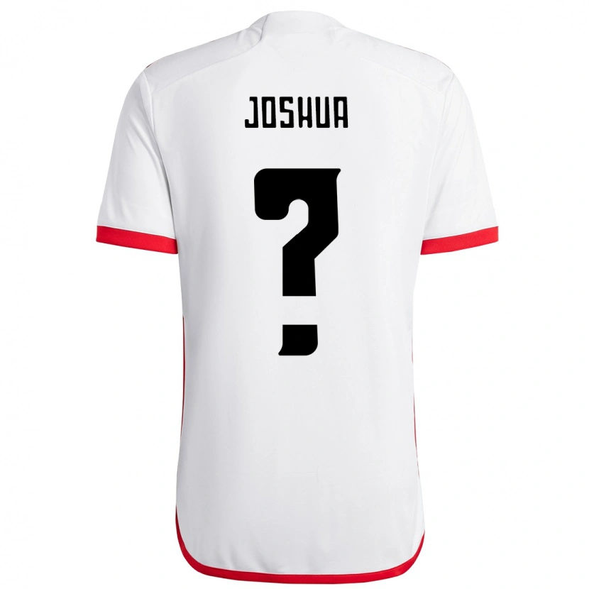 Danxen Criança Camisola Joshua #0 Branco Vermelho Alternativa 2025/26 Camisa Brasil