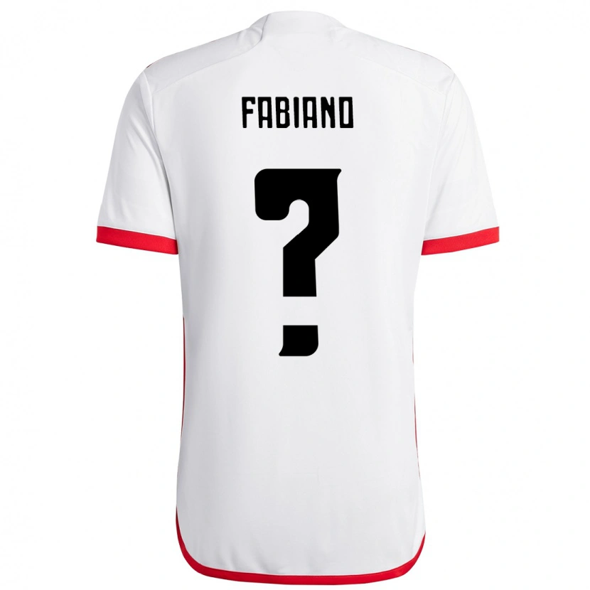 Danxen Criança Camisola Fabiano #0 Branco Vermelho Alternativa 2025/26 Camisa Brasil