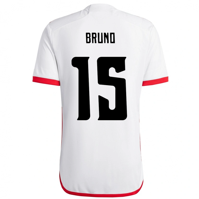 Danxen Criança Camisola Fabrício Bruno #15 Branco Vermelho Alternativa 2025/26 Camisa Brasil