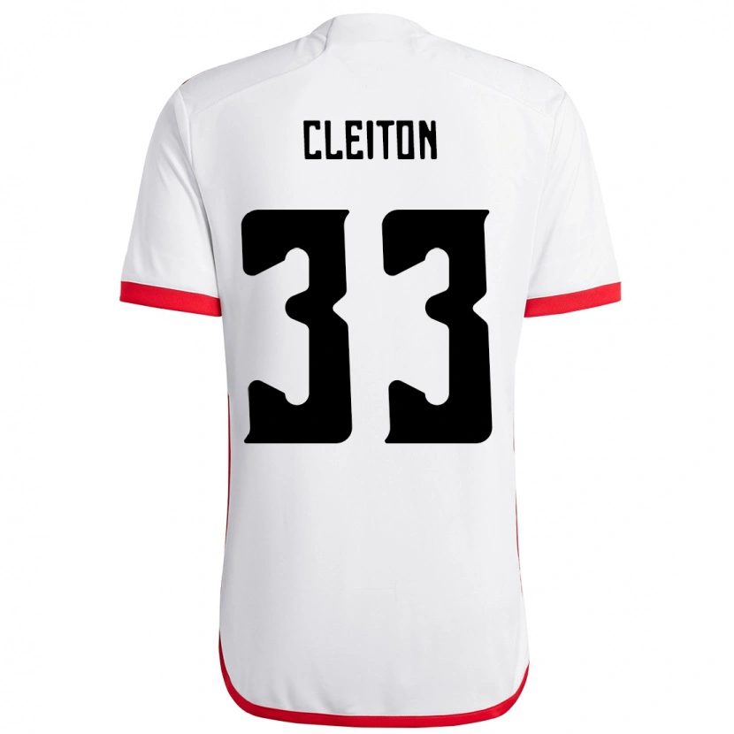 Danxen Criança Camisola Cleiton #33 Branco Vermelho Alternativa 2025/26 Camisa Brasil