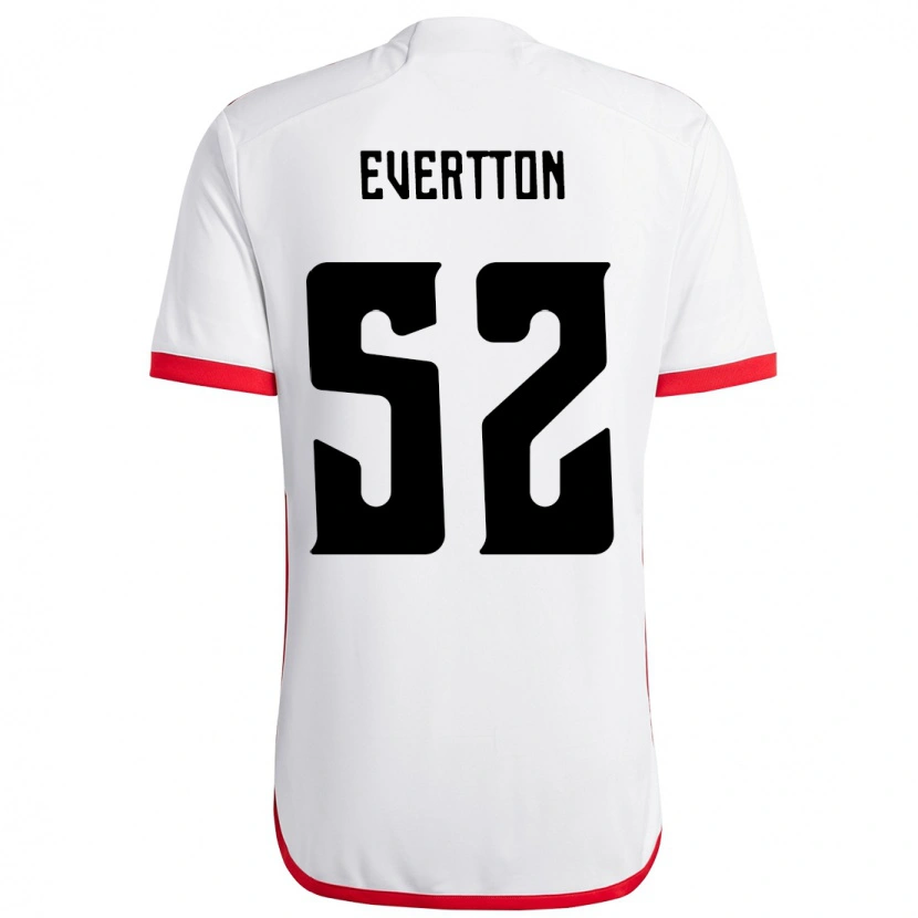 Danxen Criança Camisola Evertton Araújo #52 Branco Vermelho Alternativa 2025/26 Camisa Brasil