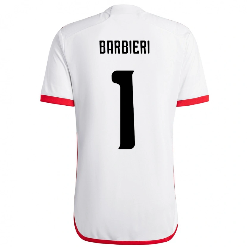 Danxen Criança Camisola Gabi Barbieri #1 Branco Vermelho Alternativa 2025/26 Camisa Brasil