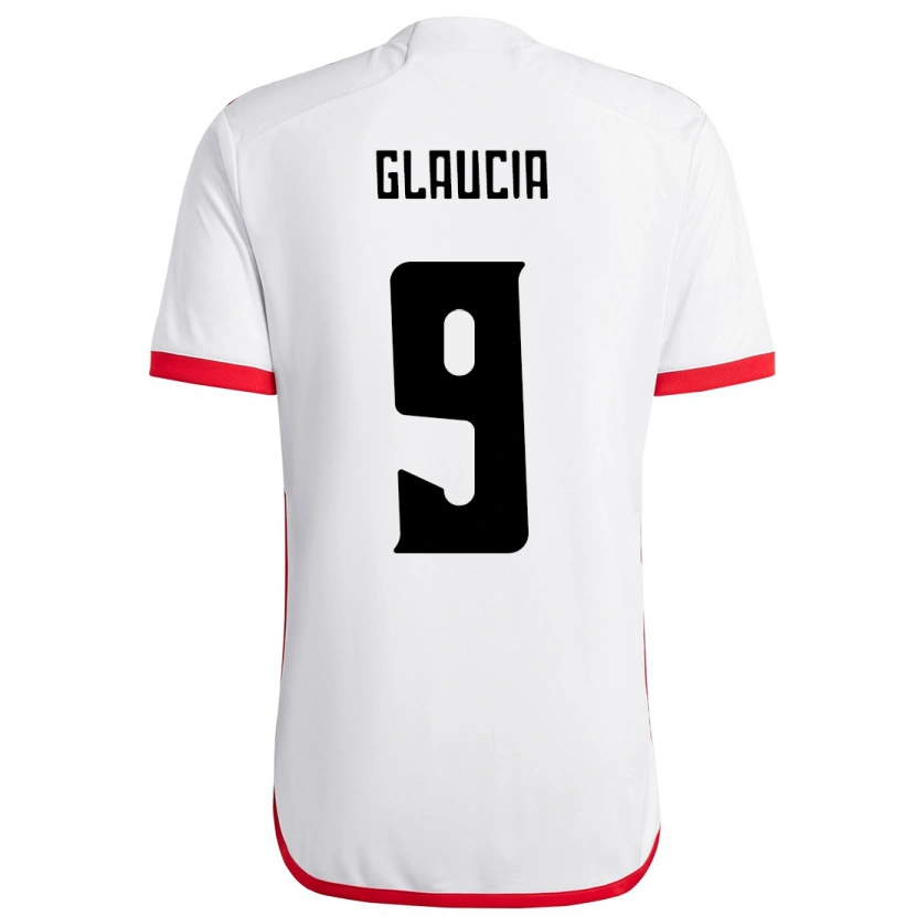 Danxen Criança Camisola Glaucia #9 Branco Vermelho Alternativa 2025/26 Camisa Brasil