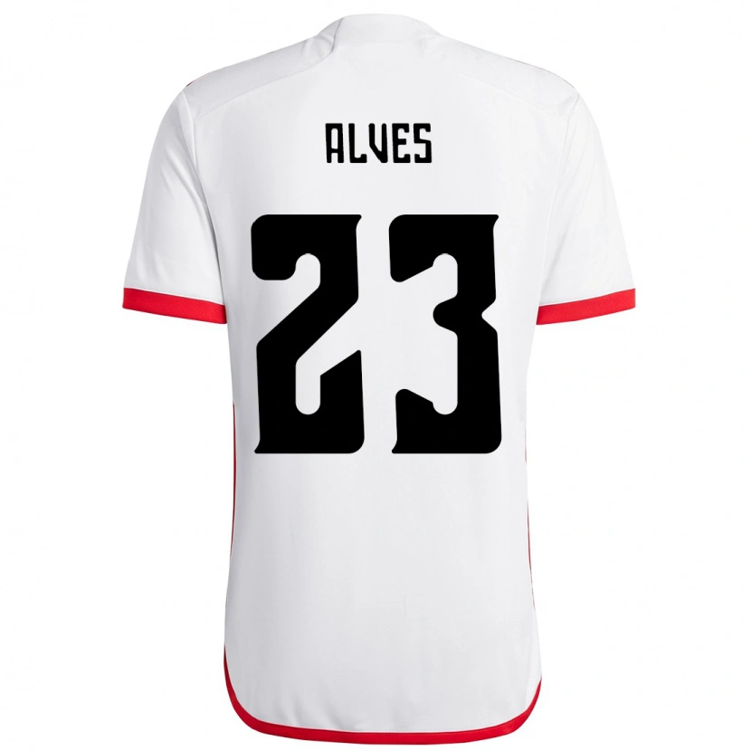 Danxen Criança Camisola Karol Alves #23 Branco Vermelho Alternativa 2025/26 Camisa Brasil