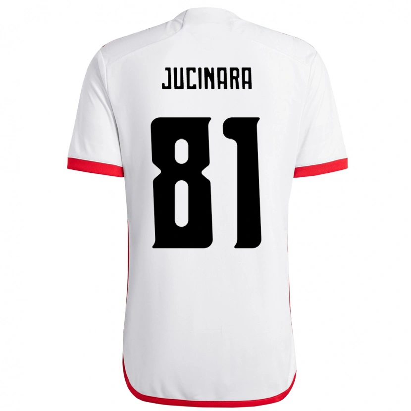 Danxen Criança Camisola Jucinara #81 Branco Vermelho Alternativa 2025/26 Camisa Brasil