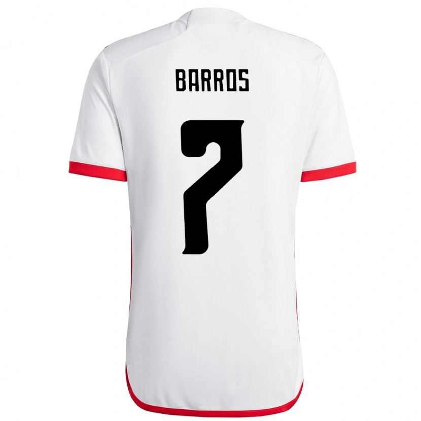 Danxen Criança Camisola Rafa Barros #7 Branco Vermelho Alternativa 2025/26 Camisa Brasil