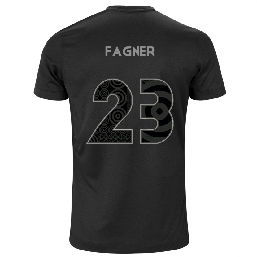 Danxen Criança Camisola Fagner #23 Preto Branco Alternativa 2025/26 Camisa Brasil