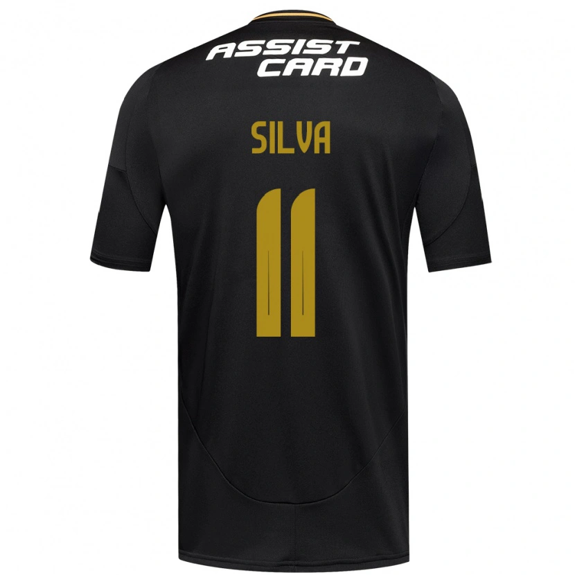 Danxen Criança Camisola Martín Silva #11 Preto Branco Alternativa 2025/26 Camisa Brasil