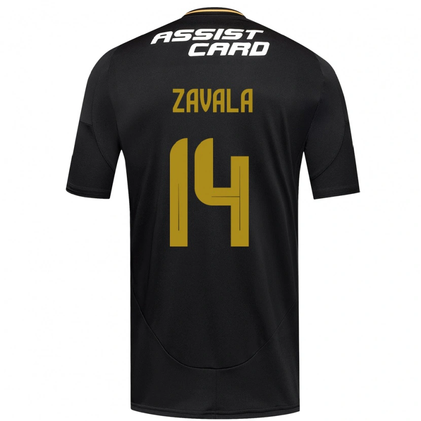 Danxen Criança Camisola Cristián Zavala #14 Preto Branco Alternativa 2025/26 Camisa Brasil