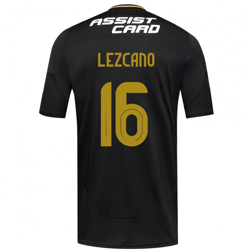 Danxen Criança Camisola Darío Lezcano #16 Preto Branco Alternativa 2025/26 Camisa Brasil