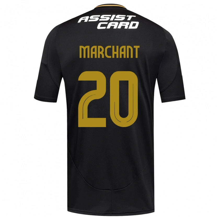 Danxen Criança Camisola Francisco Marchant #20 Preto Branco Alternativa 2025/26 Camisa Brasil