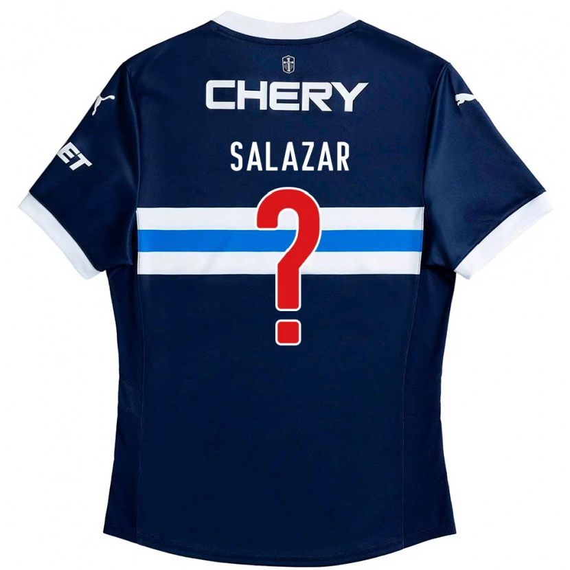 Danxen Criança Camisola David Salazar #0 Azul Royal Branco Alternativa 2025/26 Camisa Brasil