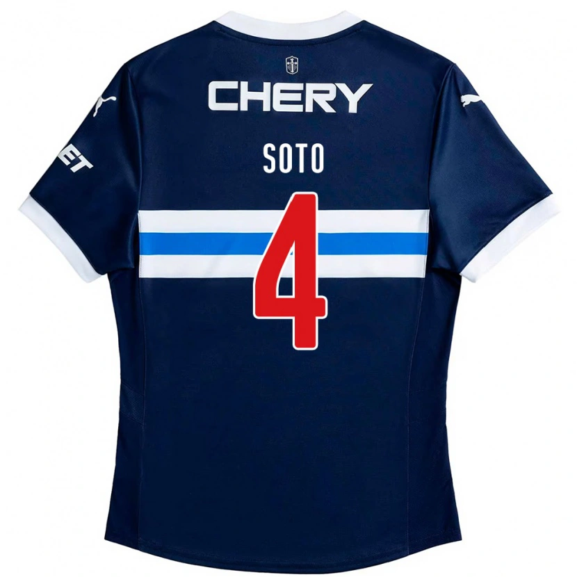 Danxen Criança Camisola Guillermo Soto #4 Azul Royal Branco Alternativa 2025/26 Camisa Brasil