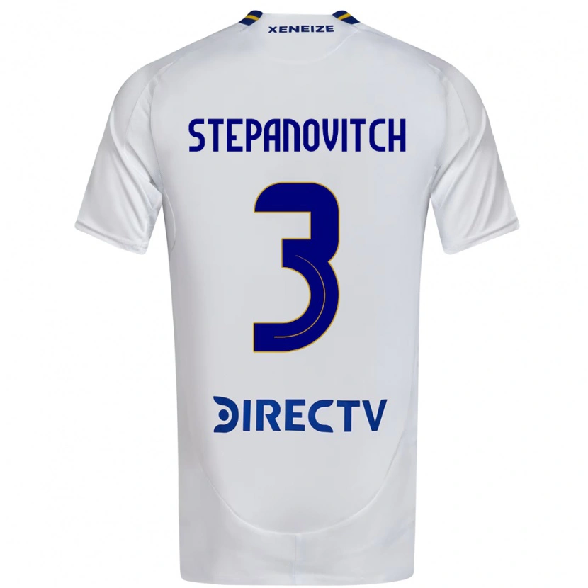 Danxen Criança Camisola Nicolás Stepanovitch #3 Branco Azul Alternativa 2025/26 Camisa Brasil