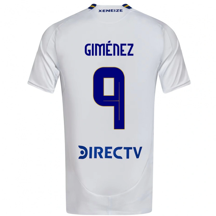 Danxen Criança Camisola Milton Giménez #9 Branco Azul Alternativa 2025/26 Camisa Brasil