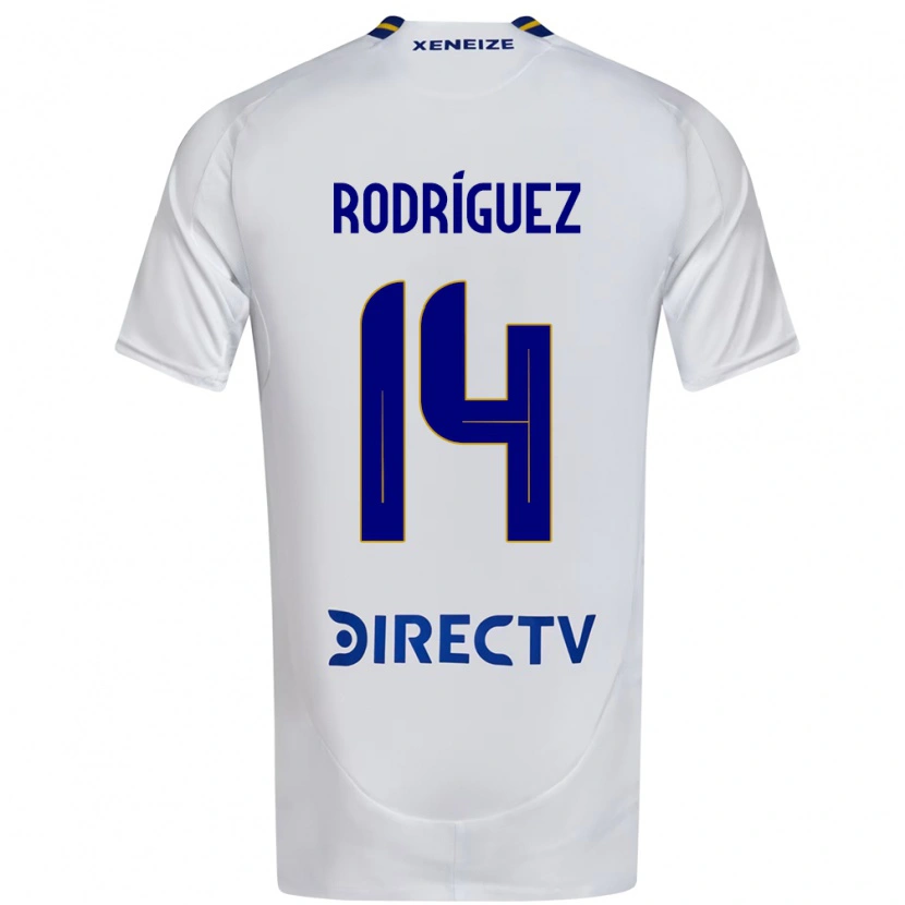 Danxen Criança Camisola Isaías Rodríguez #14 Branco Azul Alternativa 2025/26 Camisa Brasil