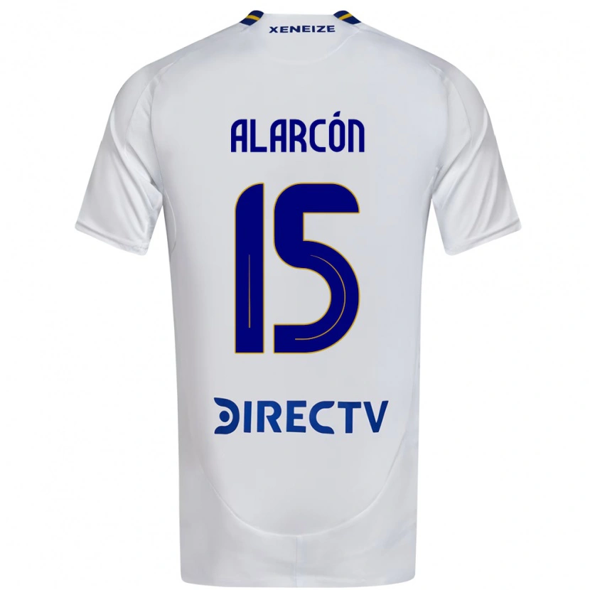 Danxen Criança Camisola Williams Alarcón #15 Branco Azul Alternativa 2025/26 Camisa Brasil