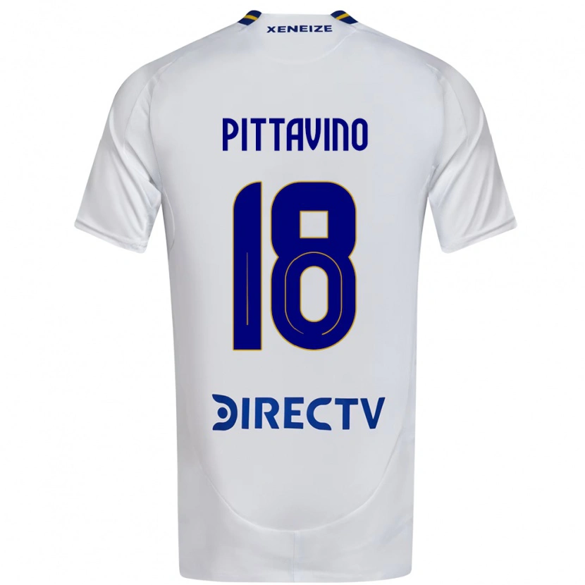 Danxen Criança Camisola Rodrigo Pittavino #18 Branco Azul Alternativa 2025/26 Camisa Brasil