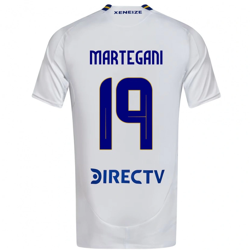 Danxen Criança Camisola Agustín Martegani #19 Branco Azul Alternativa 2025/26 Camisa Brasil