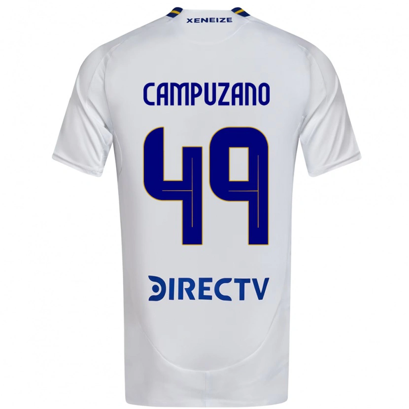 Danxen Criança Camisola Jorman Campuzano #49 Branco Azul Alternativa 2025/26 Camisa Brasil