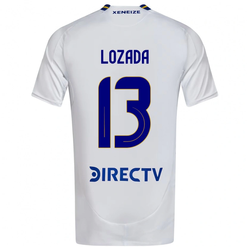 Danxen Criança Camisola Rocío Lozada #13 Branco Azul Alternativa 2025/26 Camisa Brasil
