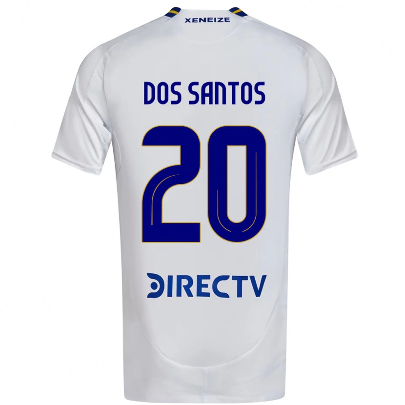Danxen Criança Camisola Celeste Dos Santos #20 Branco Azul Alternativa 2025/26 Camisa Brasil