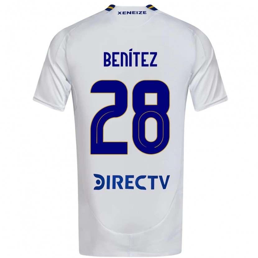 Danxen Criança Camisola Yazmín Benítez #28 Branco Azul Alternativa 2025/26 Camisa Brasil