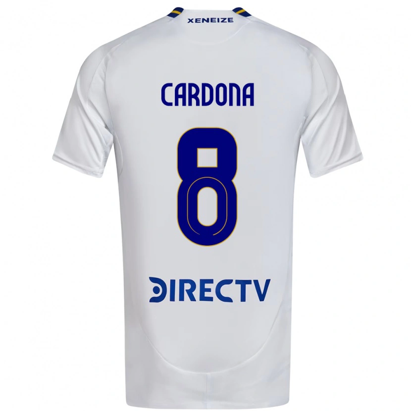 Danxen Criança Camisola Edwin Cardona #8 Branco Azul Alternativa 2025/26 Camisa Brasil