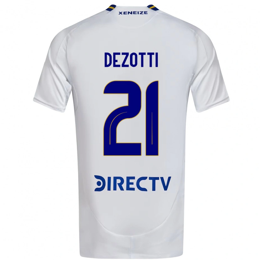 Danxen Criança Camisola Martina Dezotti #21 Branco Azul Alternativa 2025/26 Camisa Brasil