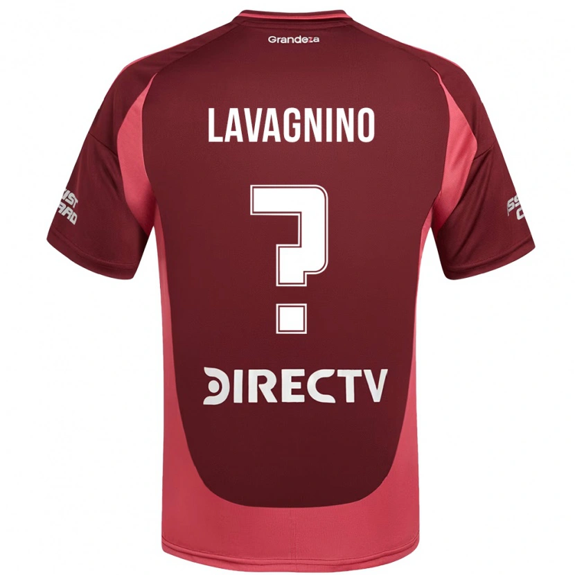 Danxen Criança Camisola Lucas Lavagnino #0 Bordô Magenta Alternativa 2025/26 Camisa Brasil