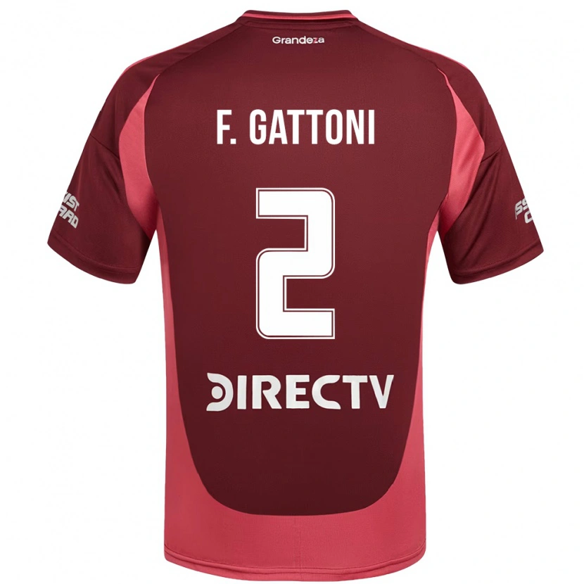 Danxen Criança Camisola Federico Gattoni #2 Bordô Magenta Alternativa 2025/26 Camisa Brasil