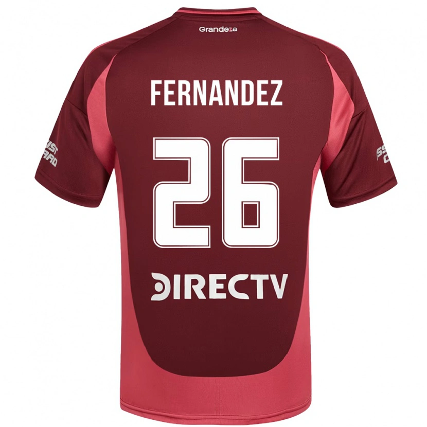 Danxen Criança Camisola Nacho Fernández #26 Bordô Magenta Alternativa 2025/26 Camisa Brasil