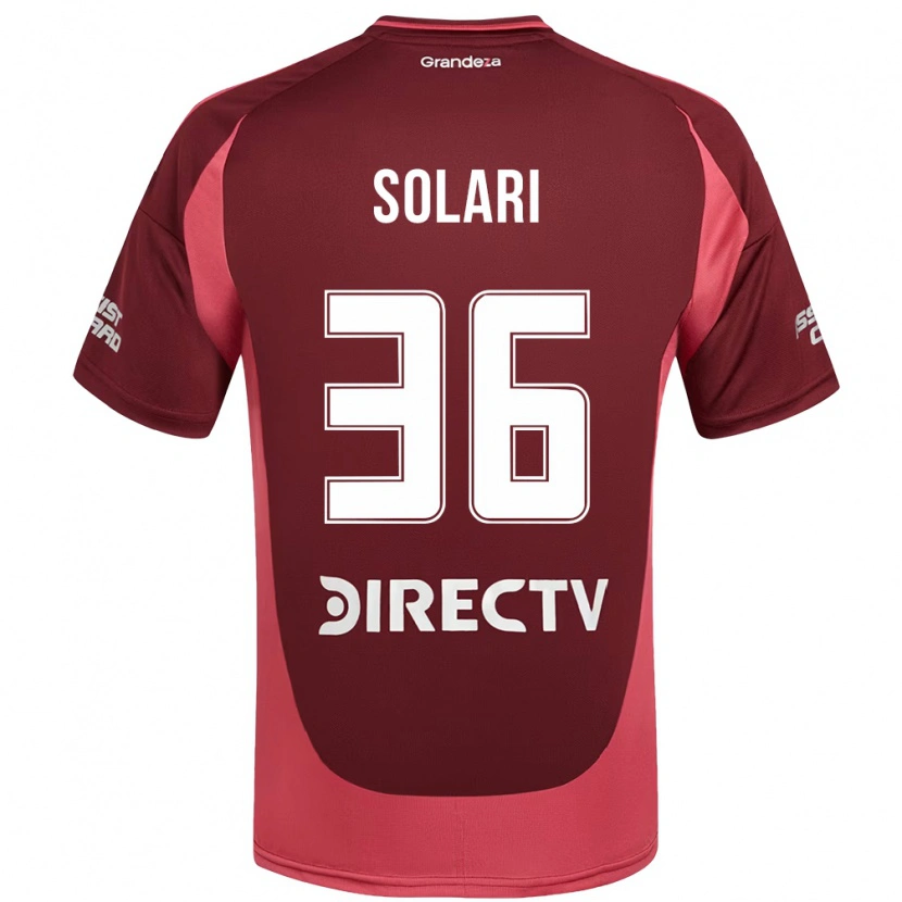 Danxen Criança Camisola Pablo Solari #36 Bordô Magenta Alternativa 2025/26 Camisa Brasil
