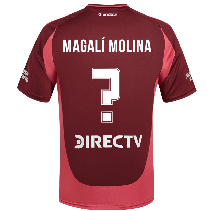 Danxen Criança Camisola Celena Magalí Molina #0 Bordô Magenta Alternativa 2025/26 Camisa Brasil