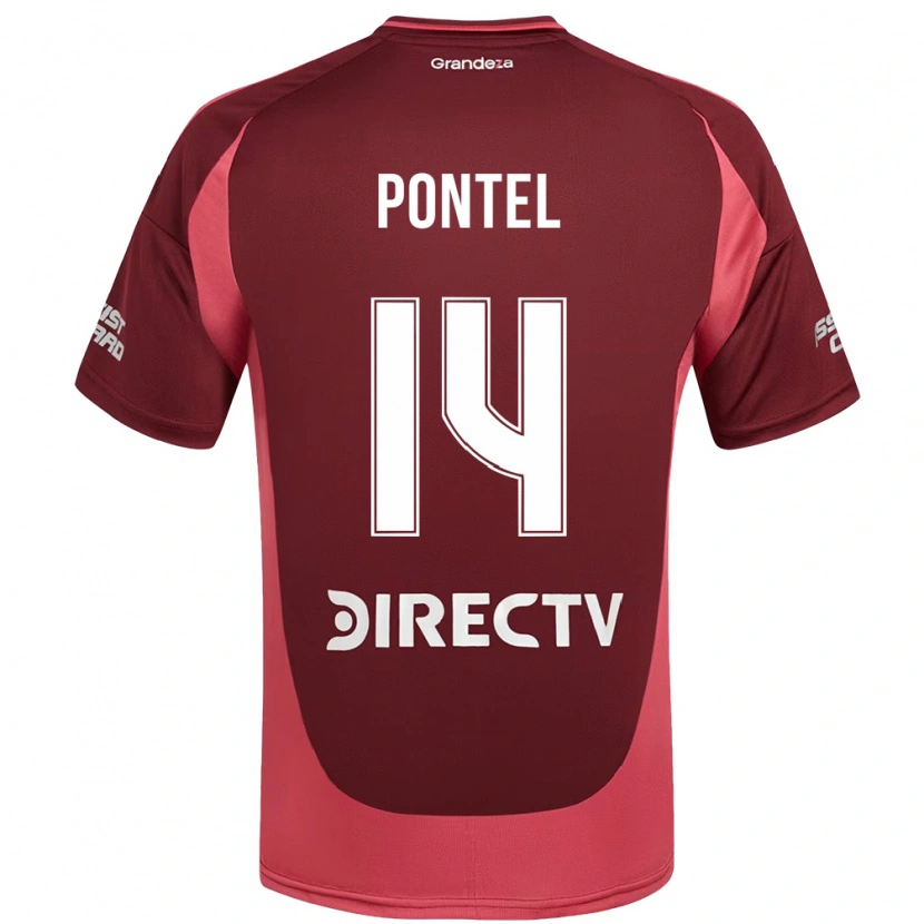 Danxen Criança Camisola Daniela Pontel #14 Bordô Magenta Alternativa 2025/26 Camisa Brasil