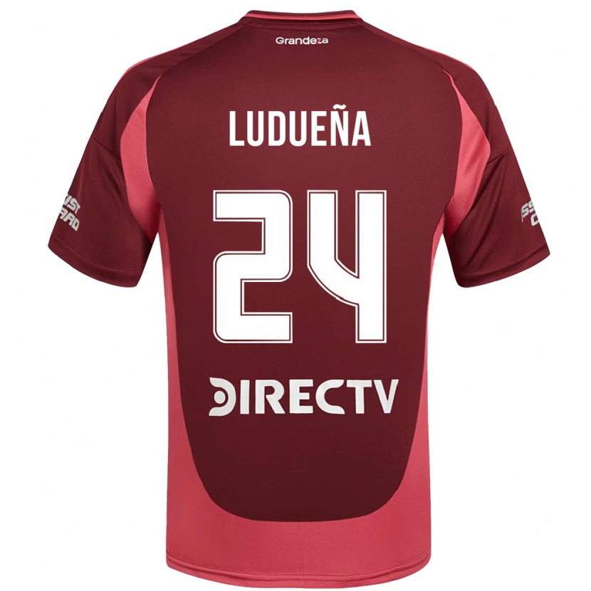 Danxen Criança Camisola Belén Ludueña #24 Bordô Magenta Alternativa 2025/26 Camisa Brasil